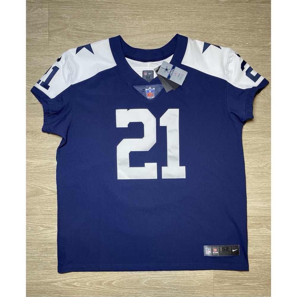 Authentic Nike Vapor Elite Ezekiel Elliott Dallas Cowboys NFL Jersey Men 2XL 52